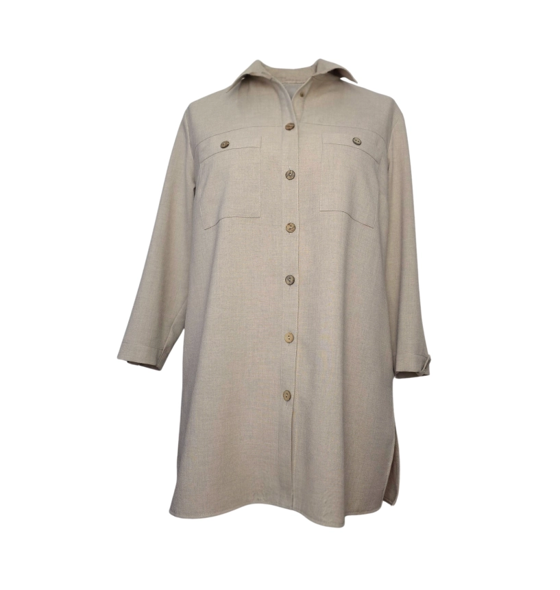 M14417 KOSZULA LENA BEŻ CIEMNY